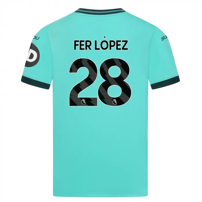 Wolverhampton Wanderers Shop | 2025-26 Wolves Away Shirt – Junior FER LOPEZ 28 Wolverhampton Wanderers Merchandise